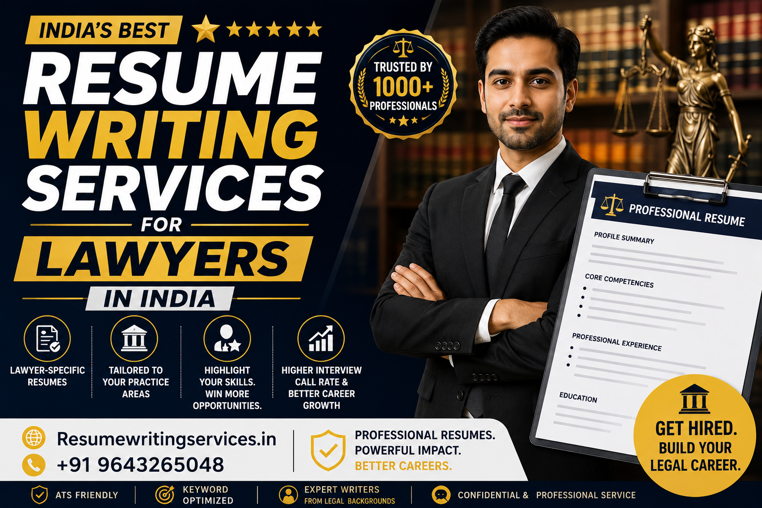 Resume Writing Services for Lawyers in India