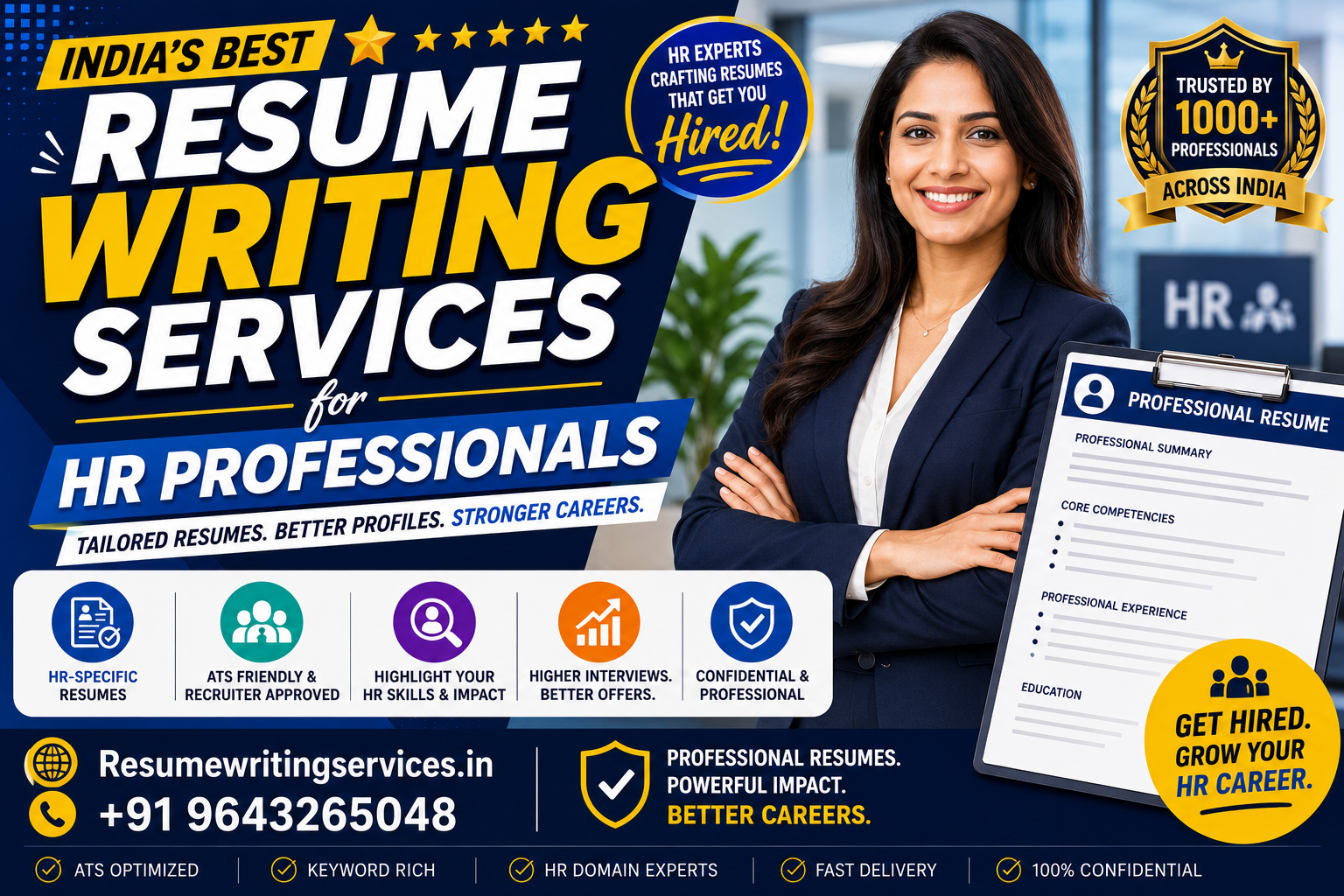 Best Resume Writing Services for HR Professionals in India