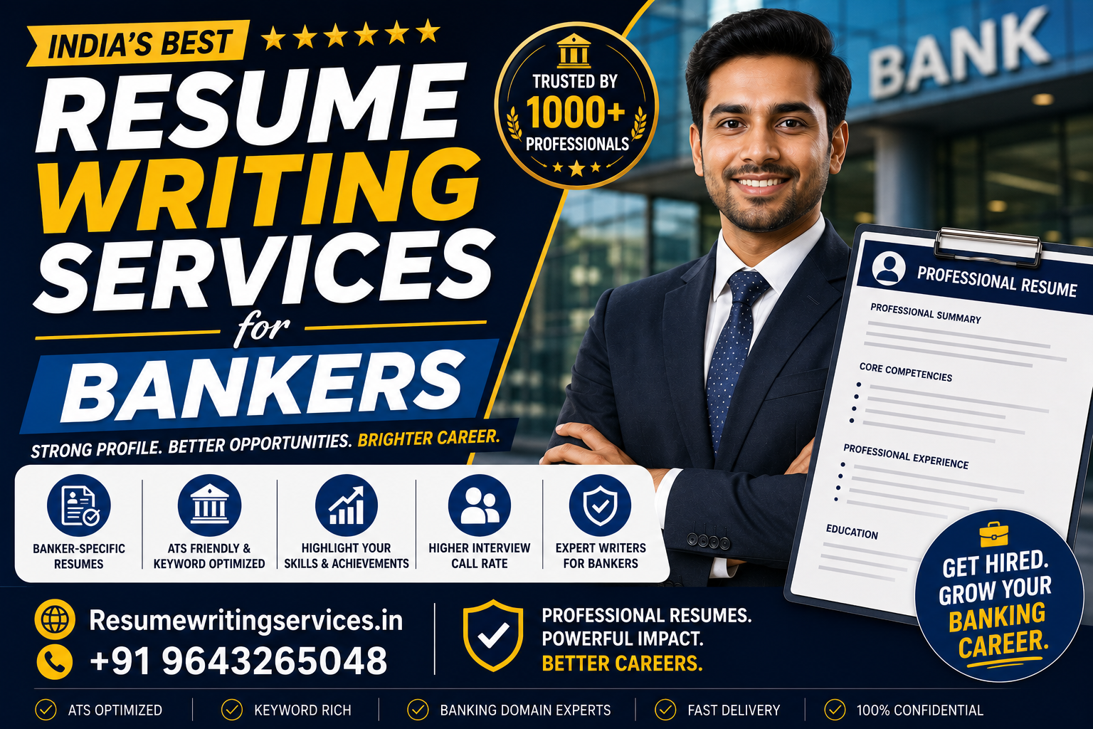 Resume Writing Services for Bankers in India