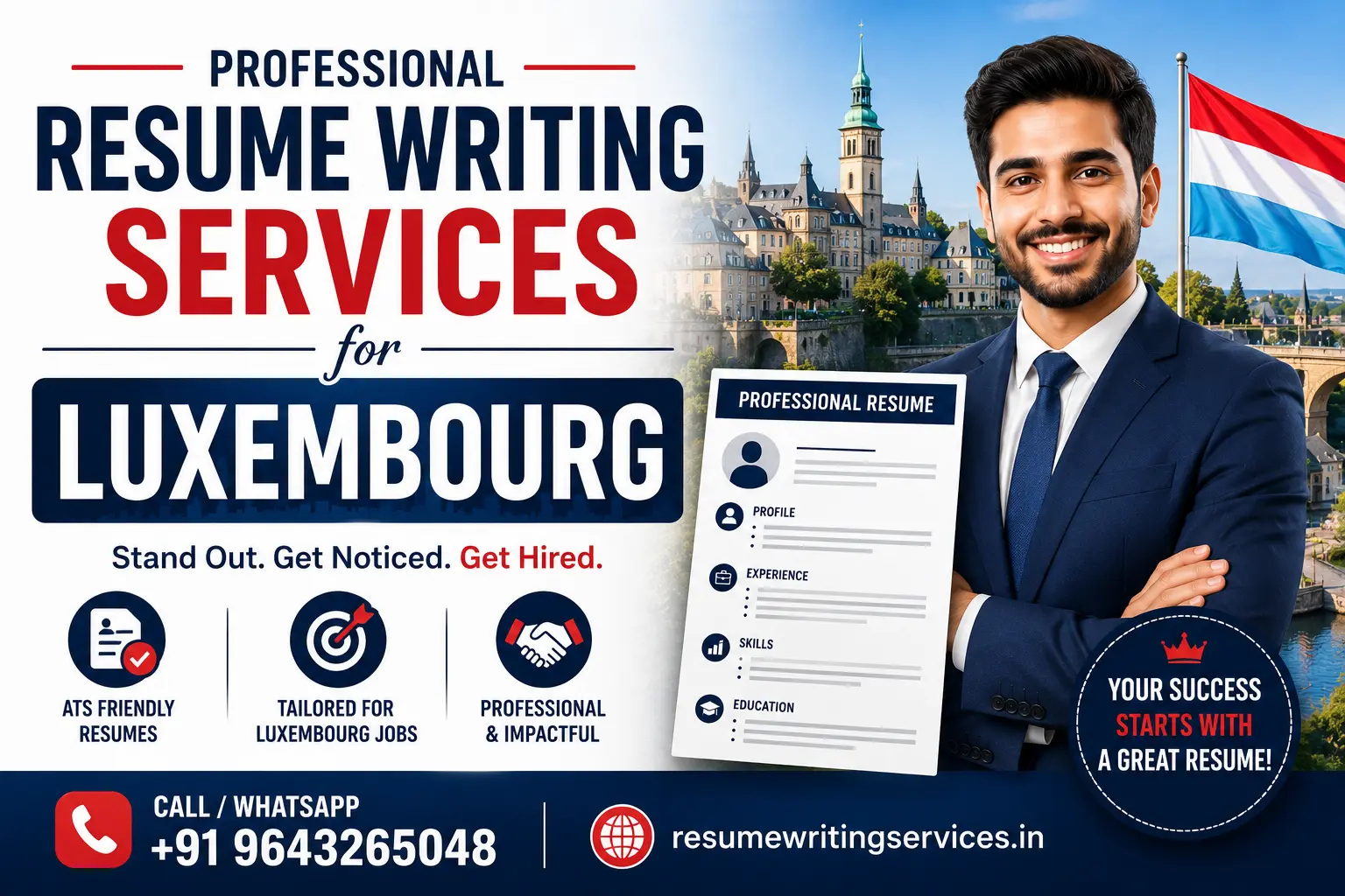 Resume Writing Services for Luxembourg Jobs Resume Writing Services for Luxembourg Jobs