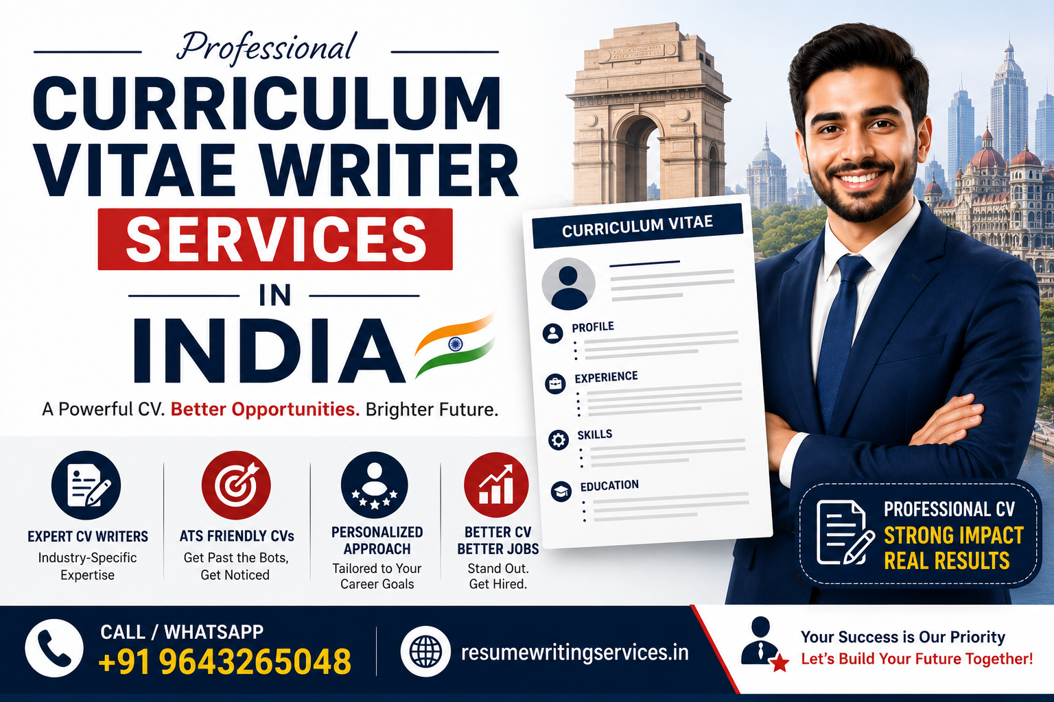 Curriculum Vitae Writer Services in India Curriculum Vitae Writer Services in India | ATS CV Writing Services